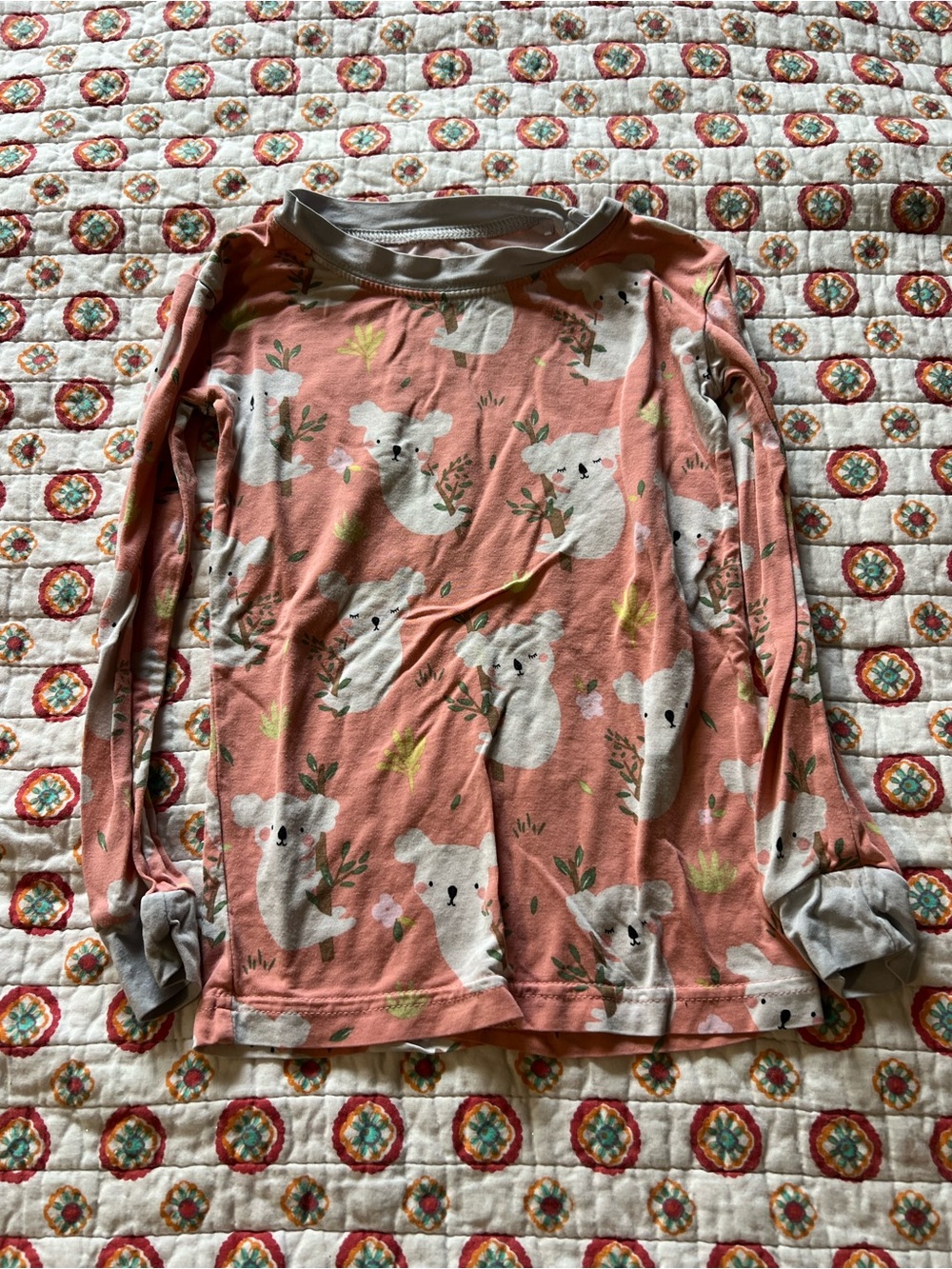 Little Sleepies Koala Long Sleeve Bamboo Pajama shirt size 3T
